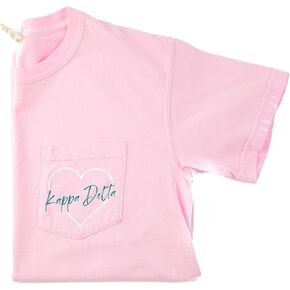 Kappa Delta Heart Pocket T-Shirt - Blossom