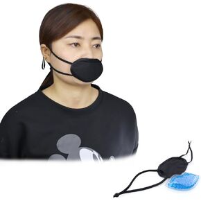 عبوة من قطعتين من ثلج الشفاه مع حزام للأذن، وسادة جل لتبريد الشفاه بدون استخدام اليدين، ضغط ساخن بارد لجراحة الشفاه، وتورم جراحة الأسنان، بعد علاج حشو الشفاه in Kuwait