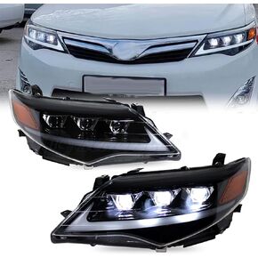 HCMOTIONZ LED Headlights Fit For toyota Camry XV50 2012-2014 LED Head Lamps 12-14 Toyota Camry SE/L/LE/XLE/Hybrid Start up Animation & Sequential Turn Signal Assembly