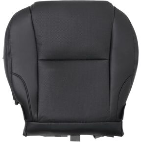 NLQR Front Driver Side Bottom Replacement Seat Cover Microfiber Leather Black Compatible with Lexus IS250 IS350 2006 2007 2008 2009 2010 2011 2012 2013