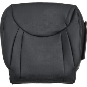 NLQR Front Driver Side Bottom Replacement Seat Cover Black Perforated Microfiber Leather #20 21 24 Compatible with Lexus LS430 2001 2002 2003 2004 2005 2006