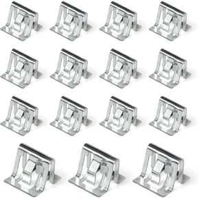 15PCS Lift Gate Trim Finish Panel Clip, 11588650 Metal Dashboard Console Trim Retainer Clips, Interior Trim Clips Moulding Fastener Replacement for Select Trucks SUVs Cars