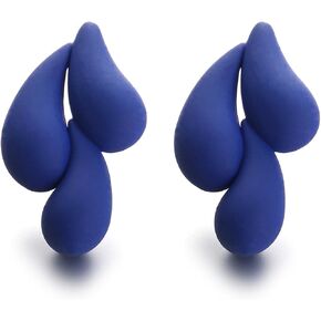 Acrylic Waterdrop Earrings for Women, Colorful Cute Teardrop Stud Earrings Lightweight Trendy Jewelry