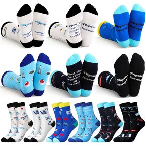 12 Pairs Novelty Socks for Book Lovers Physical Therapist Gifts Men Women Socks