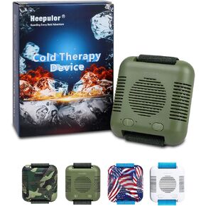 Intelligent Ice Cubes Instant Cold Therapy Device for Pain Relief Aches, Pains, Muscle Recovery Portable Hands Free Cryotherapy Machine with Cold Compress Heating for Outdoor Sport Athletes (Blue)