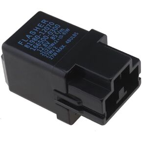 ECSiNG Auto Flasher Relay Car Turn Signal Electronic Relay 3 Pin Flasher Relay for Lamps LED Indicator 81980-12070 Compatible with Toyota Compatible with Lexus ES300