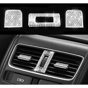 Bling Car Accessories Fit for Fit for The 10th generation Honda Accord 2018-2021Rhinestone Knob Cover Applique Cover,Honda Accord accessories are suitable for Rear Exhaust Port Switch Cover Pull Sheet