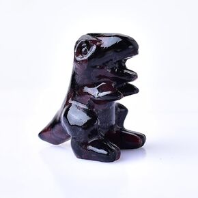 Flame Stone Dinosaur Decor Statue Crystals and Healing Stones Dinosaur Figurine Polished Gemstones ​Bedroom Office Desk Home Decoration A Lucky Decoration