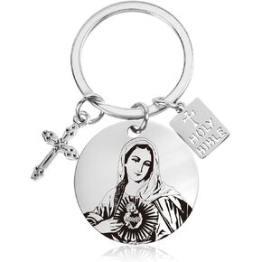 Christian Religious Gifts for Women Men Funny Keychain Gifts for Christian Birthday Baptism Gifts New Driver Gift
