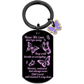 Memorial Keychain Cardinal Gifts for Women Bereavement Gift Idea Sympathy Gifts for Loss of Loved One Bereavement Gifts for Loss of Father Mother Funeral Gifts Inspirational Keychain For Women Men