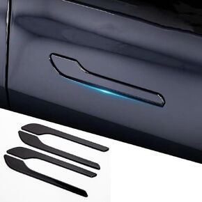 Door Handle Cover for Tesla Model Y/3, Door Handle Decoration Cover Trim fit for Tesla Model 3/Y Exterior Accessories (Red)