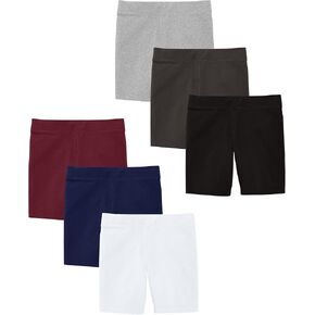 Andrew Scott Kids Girls Cotton Stretch Active Shorts | Bike Dance Yoga Gymnastics Shorts | Multi Packs & Colors
