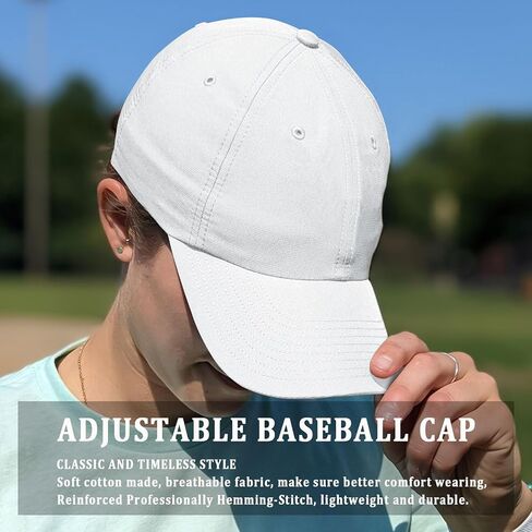 Taeku Baseball Cap Women Men Adjustable Cotton Vintage Golf Dad Hat for Running Outdoor Workouts in Kuwait