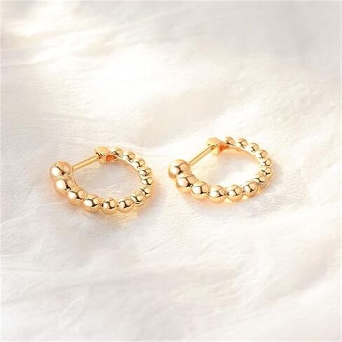 Gold Hoop Earrings for Women Rhinestone Hoop Earrings Gold Huggie Hoop Earrings Geometric Earrings Twisted Hoop Earrings Jewelry in Saudi Arabia