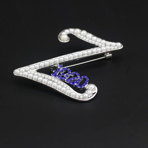 Scwasen ZPB Brooch Pin for Women Soror 1920 ZPB Gift Greek Sorority Gift Paraphernalia Jewelry for Finer Women Gift in Saudi Arabia