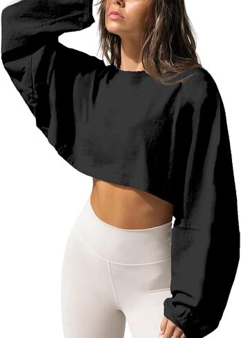 كنزة صوفية نسائية بأكمام طويلة من SOFIA'S Choice، بلوفر برقبة دائرية كبيرة الحجم in Kuwait