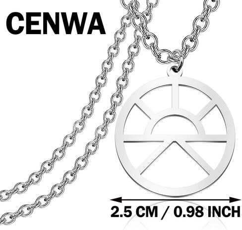 CENWA Stainless Steel Sun Symbol Necklace Rising Sun Gift Morning Lord Holy Symbol Jewelry in Kuwait