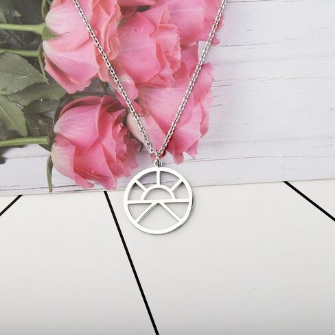 CENWA Stainless Steel Sun Symbol Necklace Rising Sun Gift Morning Lord Holy Symbol Jewelry in Kuwait