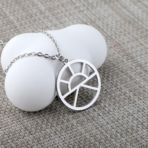 CENWA Stainless Steel Sun Symbol Necklace Rising Sun Gift Morning Lord Holy Symbol Jewelry in Kuwait
