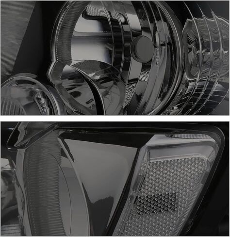 M-AUTO Headlights Assembly OE Style Left+Right Compatible with 11-13 Jeep Grand Cherokee, Black Housing Clear Lens Clear Corner Headlamps for Driver and Passenger Side in Kuwait