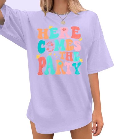 Bachelorette Shirt Women Bride Tshirt - Here Comes Bride Tee Party Shirt Bridal Shirt Casual Short Sleeve Oversized Top in Kuwait