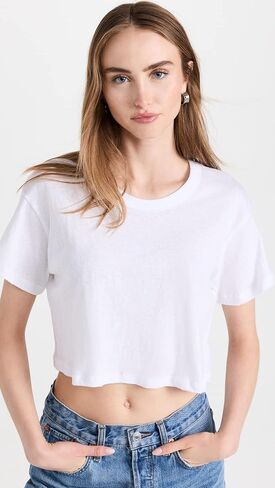 Leset Women's Laura Crop Boxy Tee in Saudi Arabia