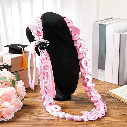 Hotop Kids Graduation Ribbon Leis Preschool Class of 2026 Money Leis, 47'' Double Braided Preschool Graduation Ribbon Necklace for Boys Girls in Saudi Arabia
