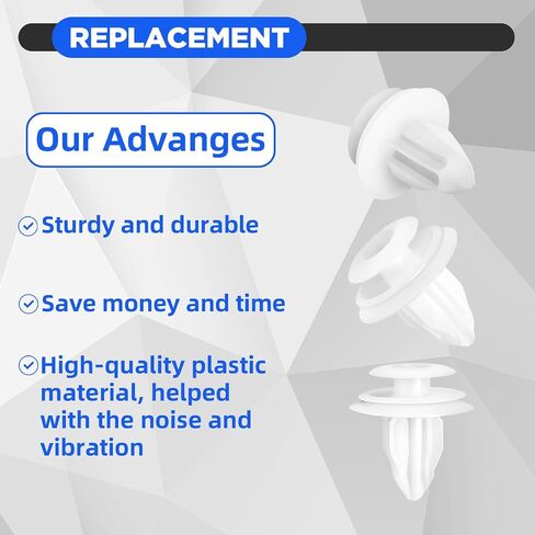 30pcs Door Trim Panel Retainers Clips Compatible with Camry Tacoma Tundra Sienna Corolla RAV4 Lexus ES350 GX470 Is250 Is350 LS460 LS 600HL 90467-A0005 in Saudi Arabia