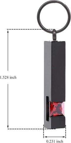 Crystal Cremation Jewelry for Jewelry Stainless Steel Cube Memorial Ashes Necklace Pendant Locket Keepsake Urn Necklace - Black Birthstone Series in Kuwait