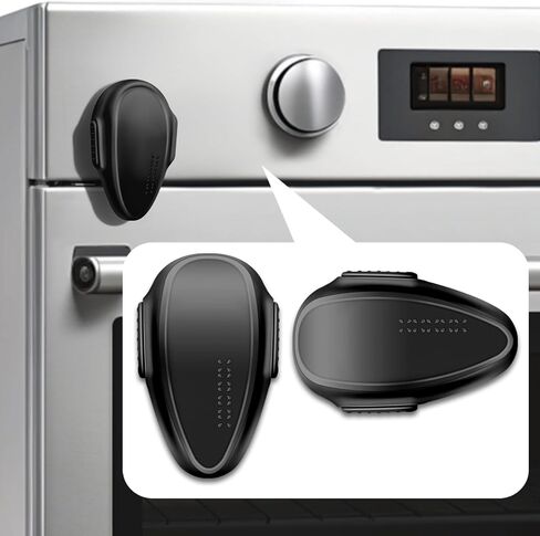 Oven Lock Child Safety (2 pack), Cabinet Locks Baby Proofing, Baby and Child Proof Locks for Drawer Oven Stove Door, Upgrade Heat-Resistant Material, Easy to Install, No Toolf Need - White in Saudi Arabia