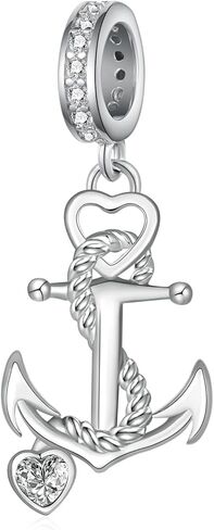 Anchor Charm 925 Sterling Silver Sailor Charms for Bracelets Anchor Jewelry Nautical Gifts for Women in Kuwait
