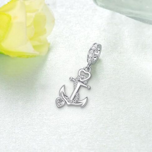 Anchor Charm 925 Sterling Silver Sailor Charms for Bracelets Anchor Jewelry Nautical Gifts for Women in Kuwait