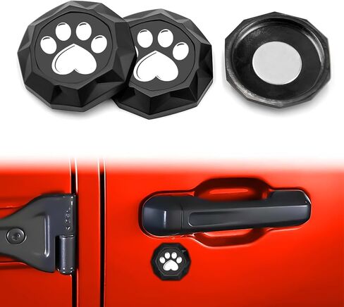 Superkred Keyhole Covers for Jeep Wrangler Accessories: SUV Door Security Keyhole Cover for Jeep Gladiator Wrangler JL JLU (Guardian Angel Magnetic) in Kuwait