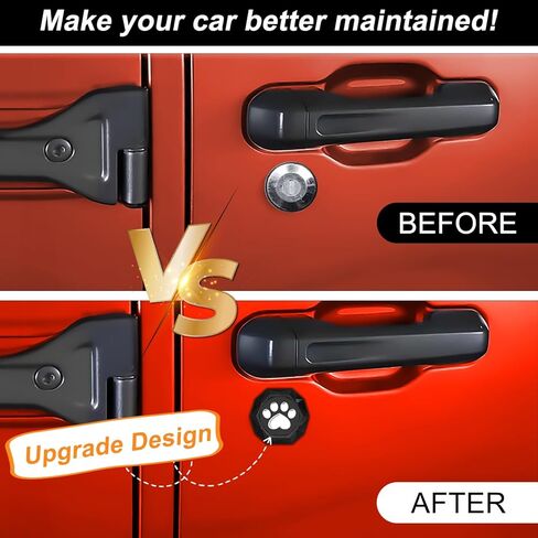 Superkred Keyhole Covers for Jeep Wrangler Accessories: SUV Door Security Keyhole Cover for Jeep Gladiator Wrangler JL JLU (Guardian Angel Magnetic) in Kuwait