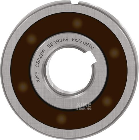 حزمة واحدة من محامل XiKe CSK40PP مقاس 40 × 80 × 22 مم، محمل في اتجاه واحد مع Keyway Sprag أو مسند خلفي للعجلة الحرة للقابض. in Kuwait