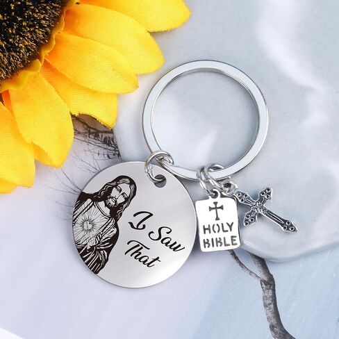 Christian Religious Gifts for Women Men Funny Keychain Gifts for Christian Birthday Baptism Gifts New Driver Gift in Saudi Arabia