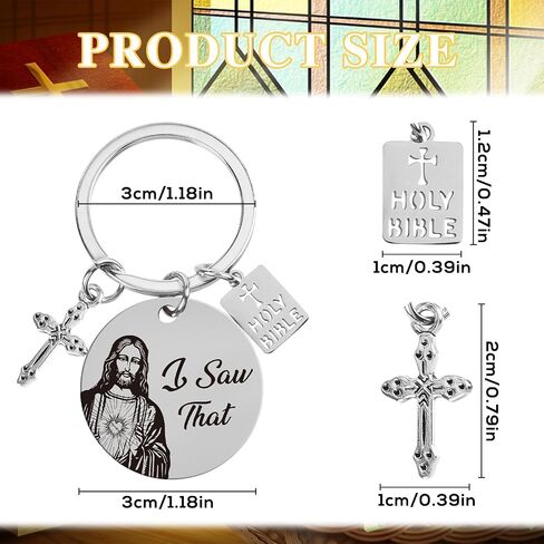 Christian Religious Gifts for Women Men Funny Keychain Gifts for Christian Birthday Baptism Gifts New Driver Gift in Saudi Arabia