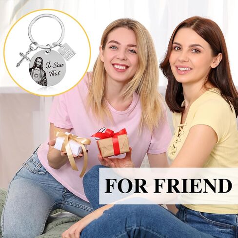 Christian Religious Gifts for Women Men Funny Keychain Gifts for Christian Birthday Baptism Gifts New Driver Gift in Saudi Arabia