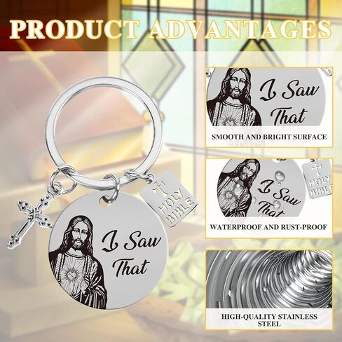 Christian Religious Gifts for Women Men Funny Keychain Gifts for Christian Birthday Baptism Gifts New Driver Gift in Saudi Arabia