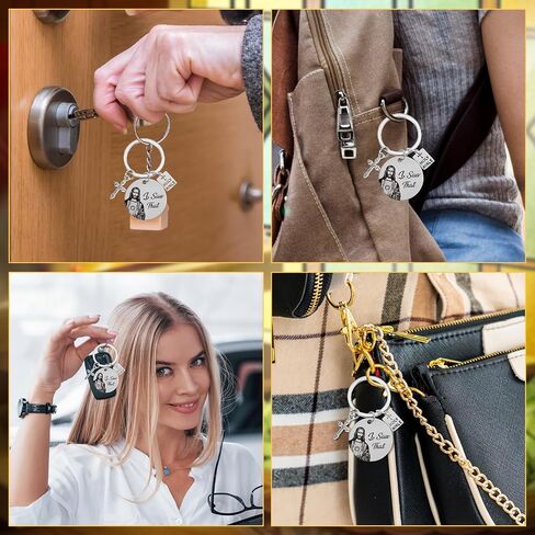 Christian Religious Gifts for Women Men Funny Keychain Gifts for Christian Birthday Baptism Gifts New Driver Gift in Saudi Arabia