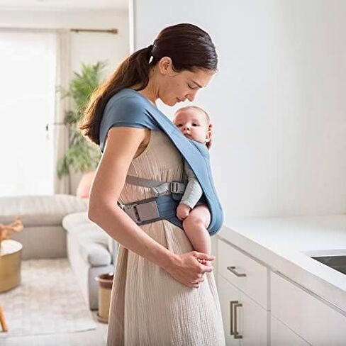 Ergobaby Embrace Cozy Newborn Essentials Baby Carrier Wrap (7-25 Pounds), Soft Air Mesh, Cream in Saudi Arabia