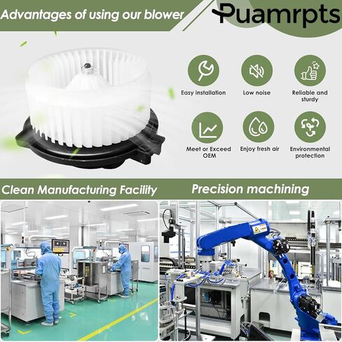 مجموعة محرك منفاخ سخان التيار المتردد - متوافقة مع سيارات تويوتا - كامري 02-06، سيينا 04-06، سولارا 04-08 - استبدال # 700054 in Kuwait