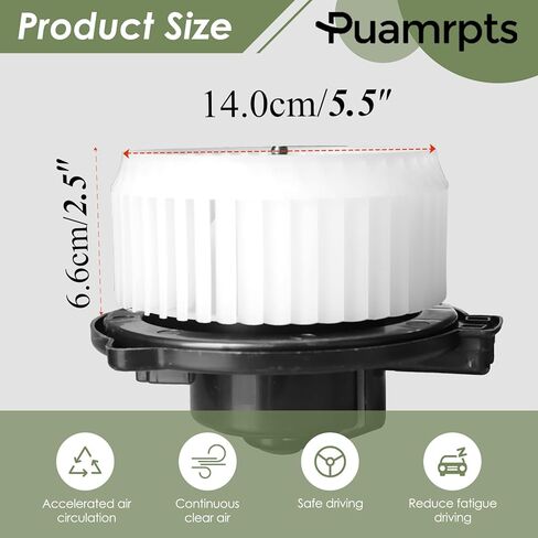 مجموعة محرك منفاخ سخان التيار المتردد - متوافقة مع سيارات تويوتا - كامري 02-06، سيينا 04-06، سولارا 04-08 - استبدال # 700054 in Kuwait