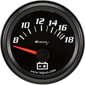 Equus 6268 2" Voltmeter, Black