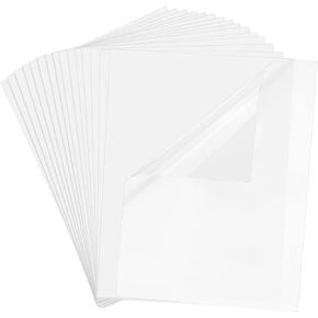 Printable Transparent Sticker Paper, Premium Clear Sticker Paper 8.5" x 11" (25 Sheets) - Clear Full Sheet Labels for Inkjet Printers