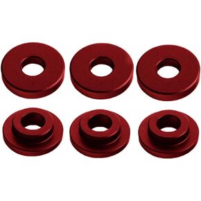 DEWHEL Shifter Cable Bracket Bushings For Ford FOCUS ST & RS 2013-up 6 Speed Manual Transmissions Red