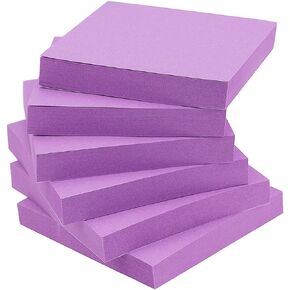 Early Buy Sticky Notes 3x3 Self-Stick Notes Orange Color 6 Pads, 100 Sheets/Pad
