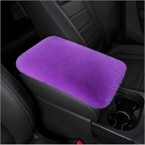 Fluffy Car Armrest Cover, Universal Car Center Console Pad, Car Armrest Seat Box Cover Decor Accessories For Women Men, Armrest Seat Box Cover Protector For Most Vehicle, SUV, Truck, Car (Beige)