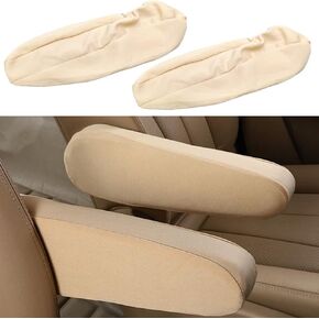 Moyishi Universal Fit Automotive Cloth Fabric Armrest Covers for Cars,Trucks, SUVs, and Vans (Black)