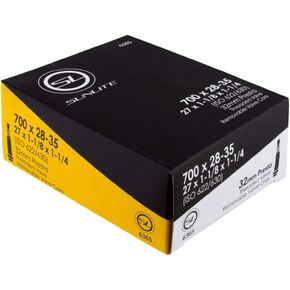 1 Pack or 2 Pack - Bike Tube, Presta Valve 700c x 28-35, (27x1-1/8 to 1-1/4), 32mm Presta Valve, Bicycle Inner Tube, Sunlite